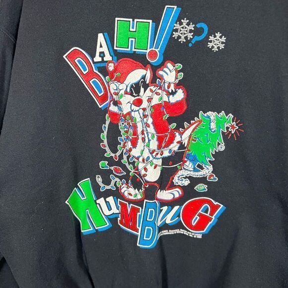 Vintage Christmas Looney Tunes Sweatshirt - Picture 3 of 8